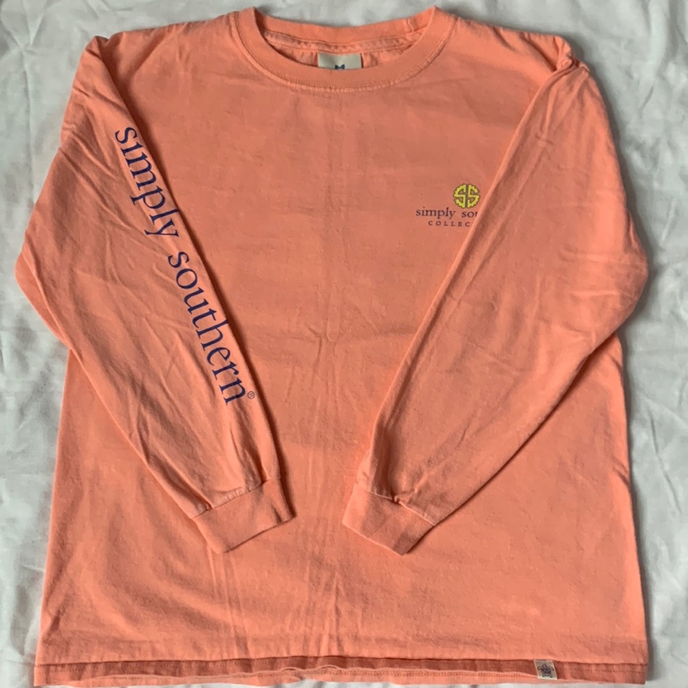 Simply Southern orange long sleeve t-shirt